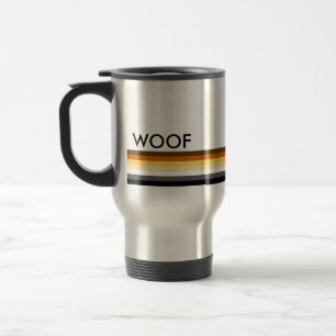 Modern Cool and Elegant Gay Beer Pride Flag WOOF Reisbeker