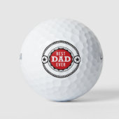 Modern Cool Best Pap Ever Fathers Day Golf Balls Golfballen (Voorkant)