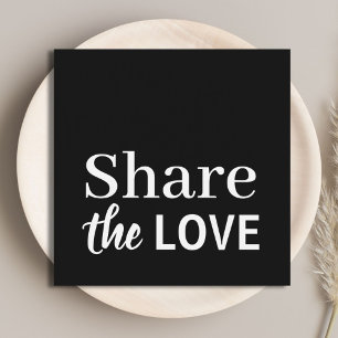 Modern Cool Blach White Beauty Salon Referral Vierkante Visitekaartjes