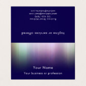 Modern Cool Custom QR Code Technology Professional Visitekaartje (Buitenkant ongevouwen)