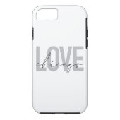 Modern, cool, eenvoudig, minimaal, design Love Chi Case-Mate iPhone Case (Achterkant)