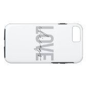 Modern, cool, eenvoudig, minimaal, design Love Chi Case-Mate iPhone Case (Achterkant (Horizontaal))