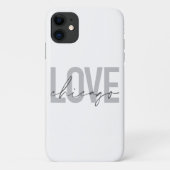 Modern, cool, eenvoudig, minimaal, design Love Chi Case-Mate iPhone Case (Achterkant)