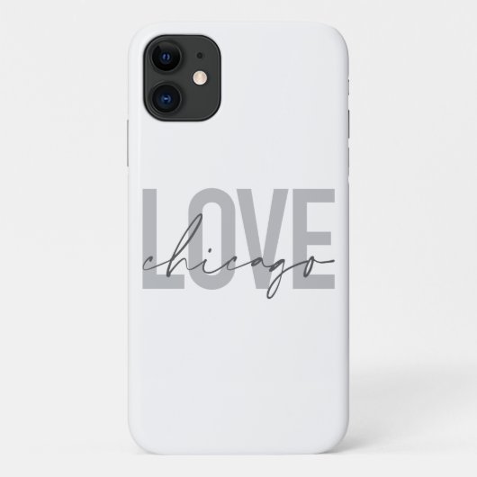 Modern, cool, eenvoudig, minimaal, design Love Chi Case-Mate iPhone Case (Achterkant)