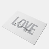 Modern, cool, eenvoudig, minimaal, design Love Chi Deurmat (Schuin)