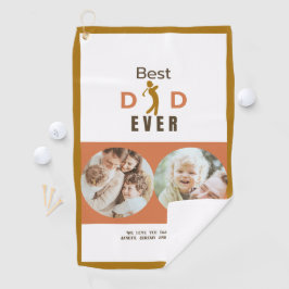Modern Cool Foto Golfer Best Pap Ever Fathers Day Golfhanddoek