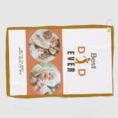 Modern Cool Foto Golfer Best Pap Ever Fathers Day Golfhanddoek (Horizontaal)