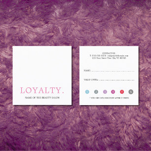 Modern Cool Fresh Colorful Beauty Salon  Klantenkaartje