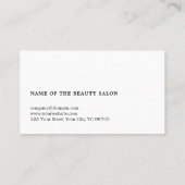 Modern Cool Gray Wooden White Scissor Haarstylist Visitekaartje (Achterkant)
