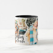 Modern Cool Grunge Besties Best Friends BFF Photo Mok (Midden)