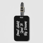 Modern Cool Inspirerend Tekst Quote Mannen’s Bagagelabel (Voorkant (verticaal))