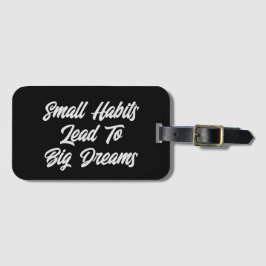 Modern Cool Inspirerend Tekst Quote Mannen’s Bagagelabel