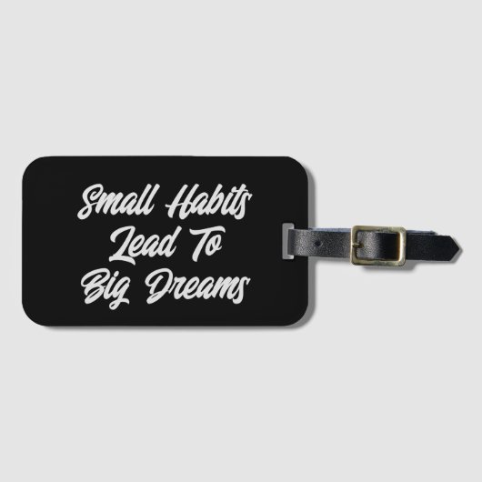 Modern Cool Inspirerend Tekst Quote Mannen’s Bagagelabel (Voorkant (horizontaal))