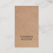 Modern Cool Kraft (bedrukt) Black Bold Consultant Visitekaartje (Voorkant)