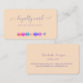 Modern Cool Makeup Loyalty Kaart (Voorkant / Achterkant)