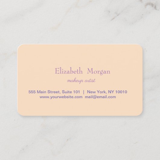 Modern Cool Makeup Loyalty Kaart (Achterkant)