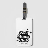 Modern Cool moeders club Retro  Groovy Bagagelabel (Voorkant (verticaal))