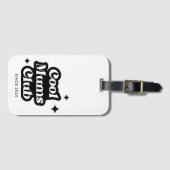 Modern Cool moeders club Retro  Groovy Bagagelabel (Voorkant (horizontaal))