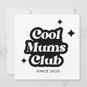 Modern Cool moeders club Retro  Groovy Bedankkaart (Voorkant)