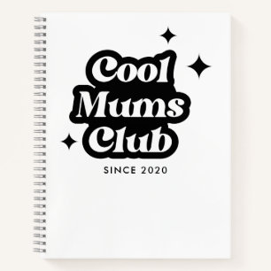 Modern Cool moeders club Retro  Groovy Notitieboek