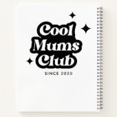 Modern Cool moeders club Retro  Groovy Notitieboek (Achterkant)