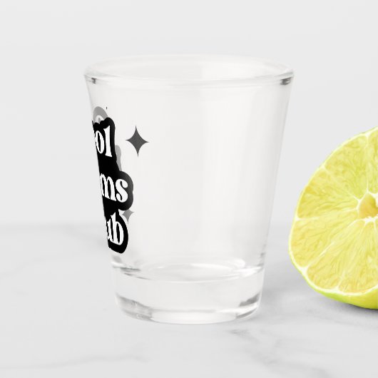 Modern Cool moeders club Retro  Groovy Shot Glas (Rechts)