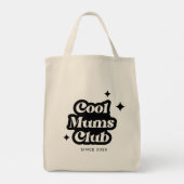Modern Cool moeders club Retro  Groovy Tote Bag (Achterkant)