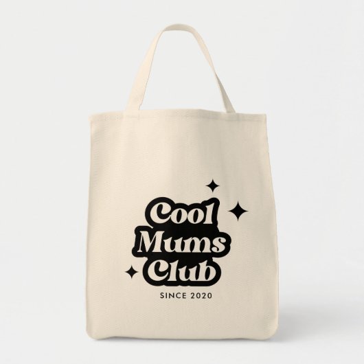 Modern Cool moeders club Retro  Groovy Tote Bag (Voorkant)
