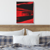 Modern, cool motief concept in rood en zwart canvas afdruk (Insitu (Slaapkamer))