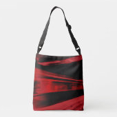 Modern, cool motief concept in rood en zwart crossbody tas (Achterkant)