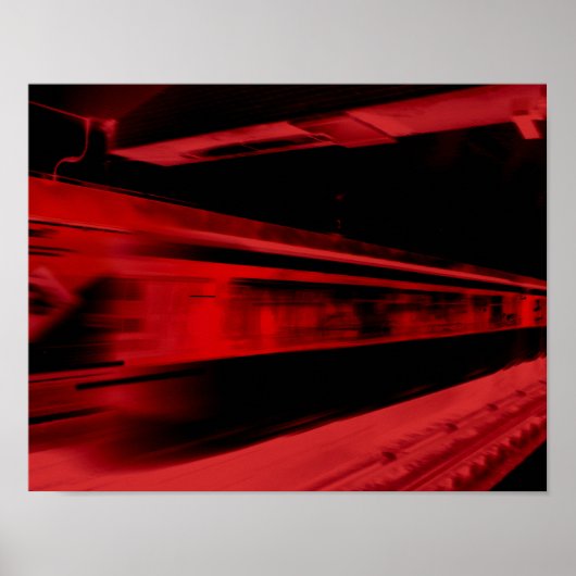 Modern, cool motief concept in rood en zwart poster (Voorkant)
