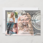 Modern Cool Photo Collage Bachelorette Party Kaart (Voorkant)