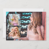 Modern Cool Photo Collage Bachelorette Party Kaart (Achterkant)