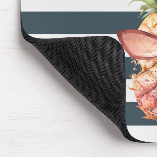 Modern Cool Pineapple Stripes Muismat (Hoek)