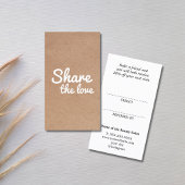 Modern Cool Printed Kraft Bold Salon Aanbevelingskaartje