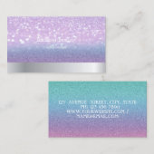 Modern Cool Professional Glitter Bokeh Ombre Visitekaartje (Voorkant / Achterkant)