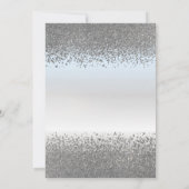 Modern Cool Silver Diamonds Quinceañera Kaart (Achterkant)