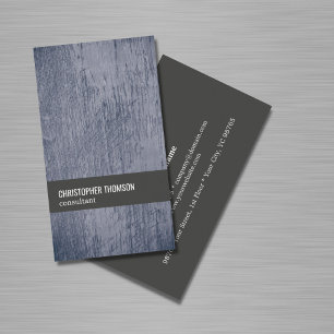 Modern Cool Texture Blue Grey Consultant Visitekaartje