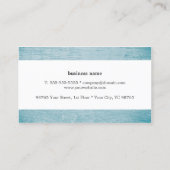 Modern Cool Texture Blue White Interior Designer Visitekaartje (Achterkant)
