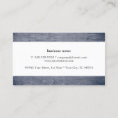 Modern Cool Texture Blue White Interior Designer Visitekaartje (Achterkant)