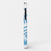 Modern, cool, trendy blue abstract brush strokes Case-Mate iPhone case (Achterkant/links)