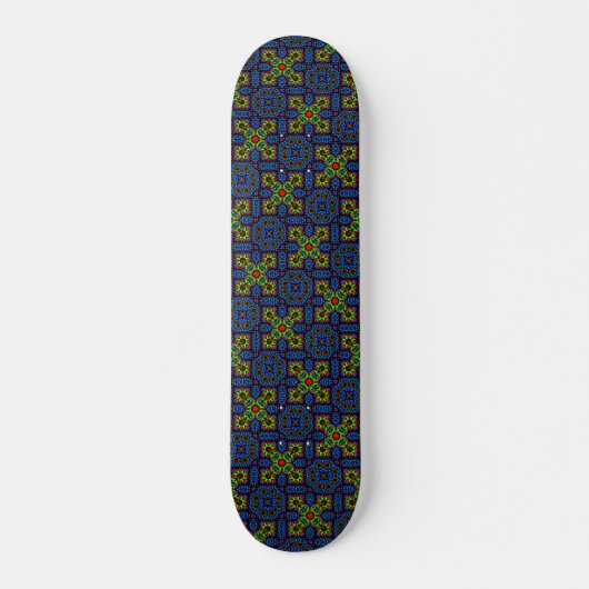 Modern Cool & Trendy Dot Art Skateboard (Voorkant)