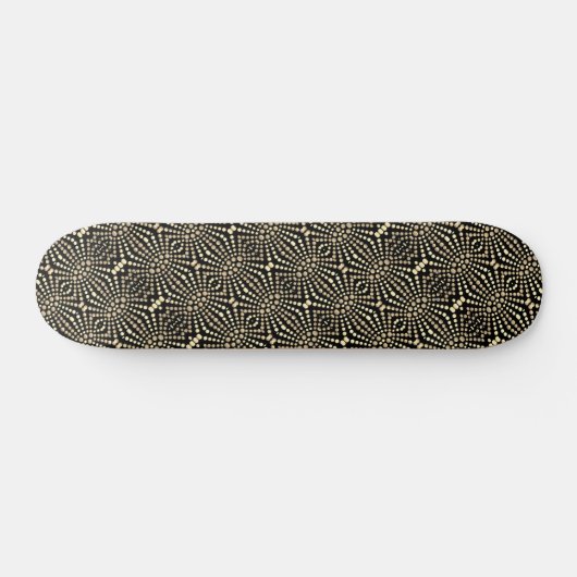 Modern Cool & Trendy Dot Art Skateboard (Horizontaal)