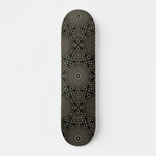 Modern Cool & Trendy Dot Art Skateboard (Voorkant)