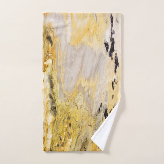 Modern Cool Trendy Marble Stone Pattern Bad Handdoek (Handdoek)