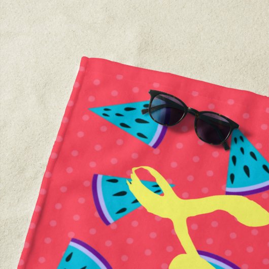 Modern Cool Watermelon Summer Strandlaken (In situ)