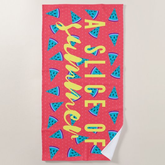 Modern Cool Watermelon Summer Strandlaken (Voorkant)