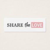 Modern Cool White Rose Beauty Salon Referral Mini Visitekaartjes (Voorkant)