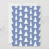 Modern Cool Yule Script Custom Photo Holiday Kaart (Achterkant)