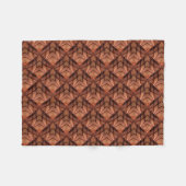 Modern Copper Colored Patroon 034 Fleece Deken (Voorkant (Horizontaal))